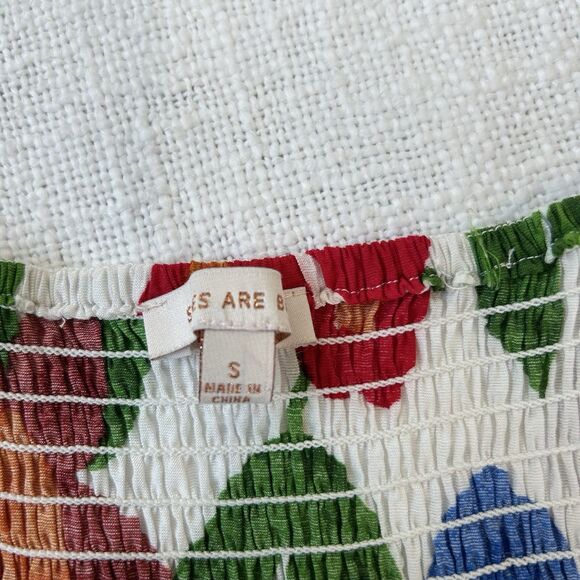 Skies Are Blue Floral Maxi Dress Womens Small Multicolor Rayon Blend Spring - Picture 6 of 13